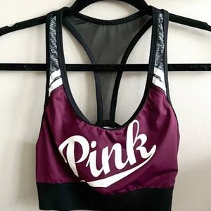 Pink sport bra